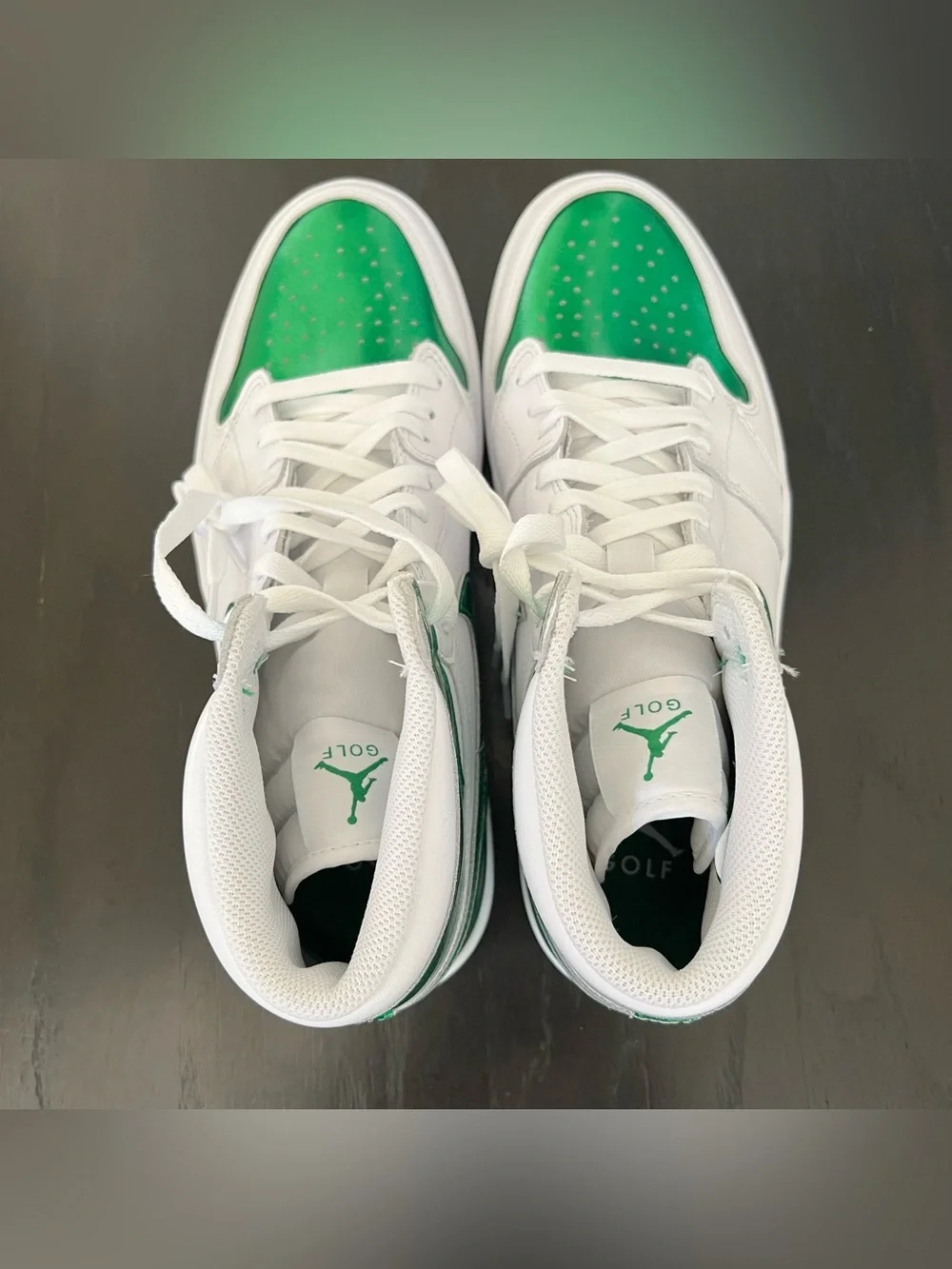 ✔️New✔️ NIKE Air Jordan 1 High Golf 'Pine Green'